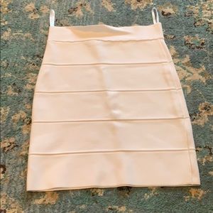 White BCBG band skirt